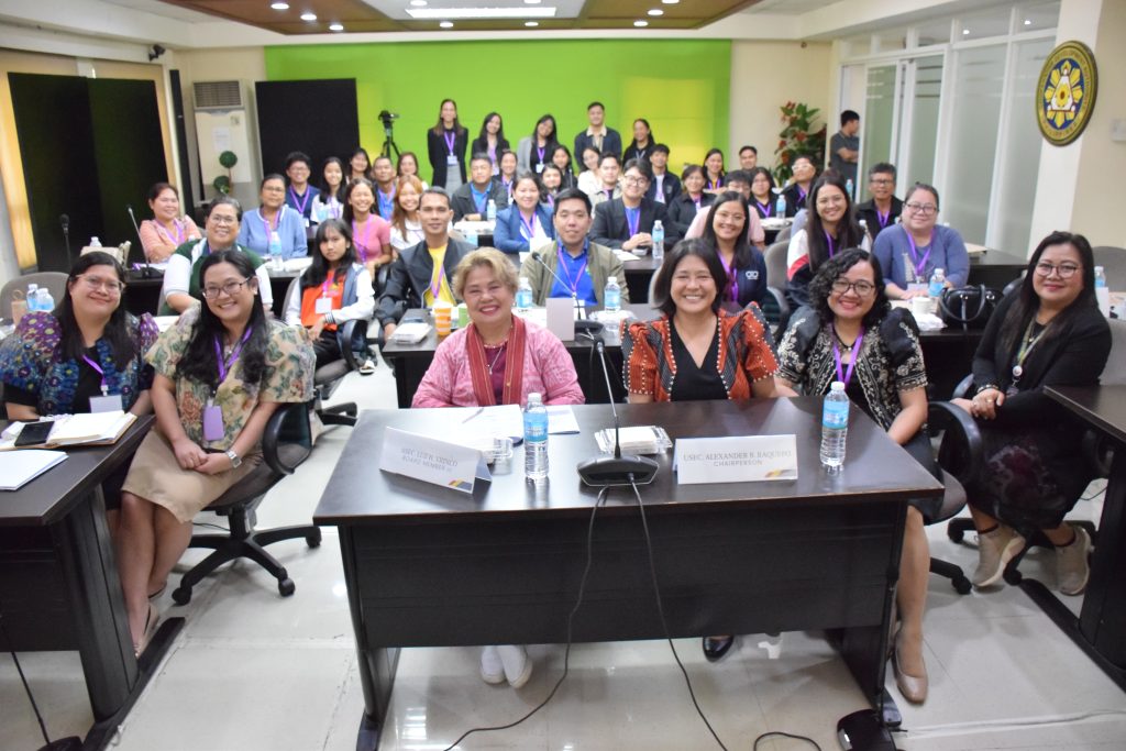 From left to right: Chief of the Legal Division, Atty. Sheena T. Rima; Attorney III of the Legal Division, Atty. Theresa Marie I. Montales-Dolom; Board Member, Asec. Luz H. Yringco; Deputy Administrator of the Legal Affairs Service (LAS), Atty. Leah B. Banagui-Han; Legal Assistant III of the Legal Division, Ms. Phoebe Rose D. Tolete; Resource Person, Ms. Annabelle D. Tuy, together with the participants and secretariat from CDA Head Office.